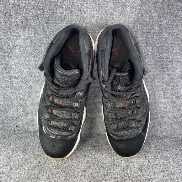 Jordan 11 Retro 72-10 Mens Size 8.5 Shoes Black Red Athletic Basketball Sneakers - Picture 7 of 13